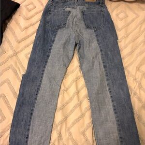 Funky vintage Two-Tone Blue Jeans sz 26